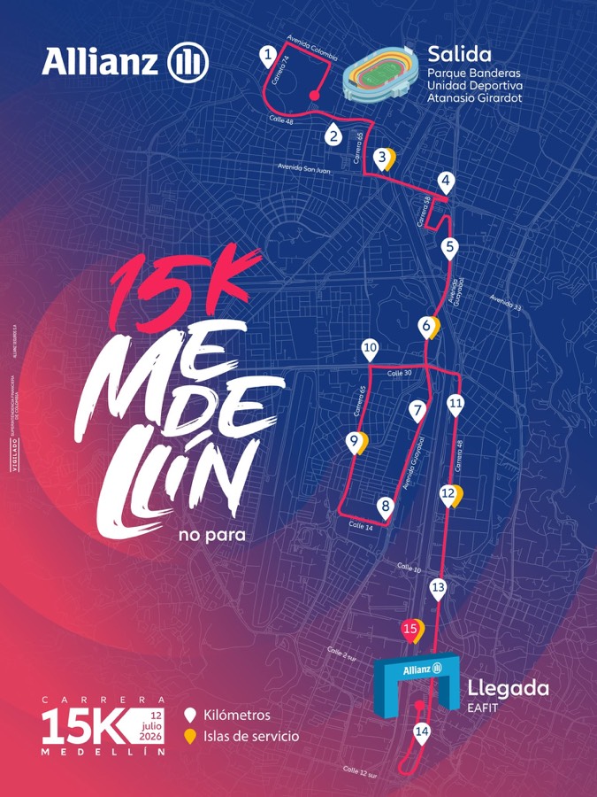 Allianz 15K Medellín — Medellín